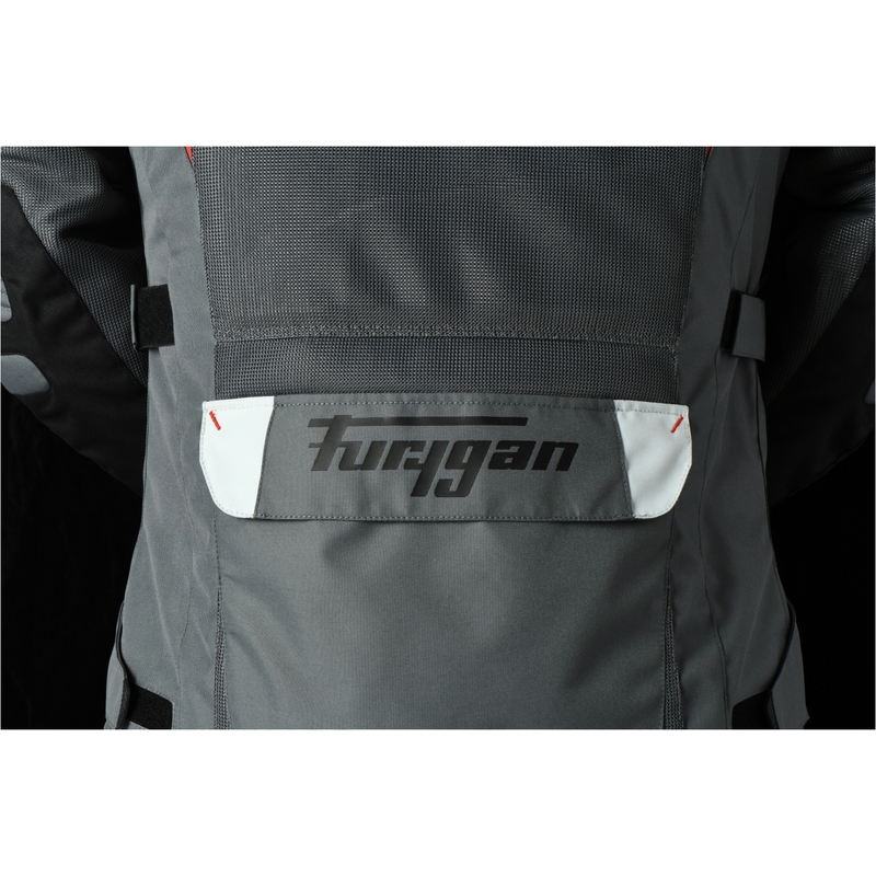 Furygan Apalaches Vented 2-in-1 Harmaa-Punainen-Musta Moottoripyöräily takki