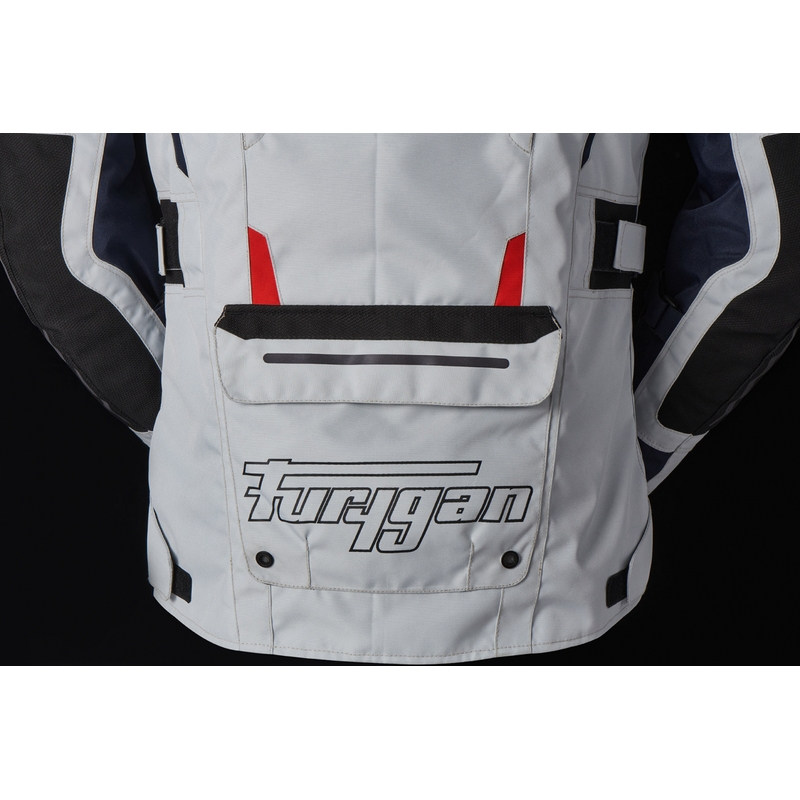 Furygan Brevent 3 in 1 harmaa-musta-punainen-sininen moottoripyörätakki alennusmyynti