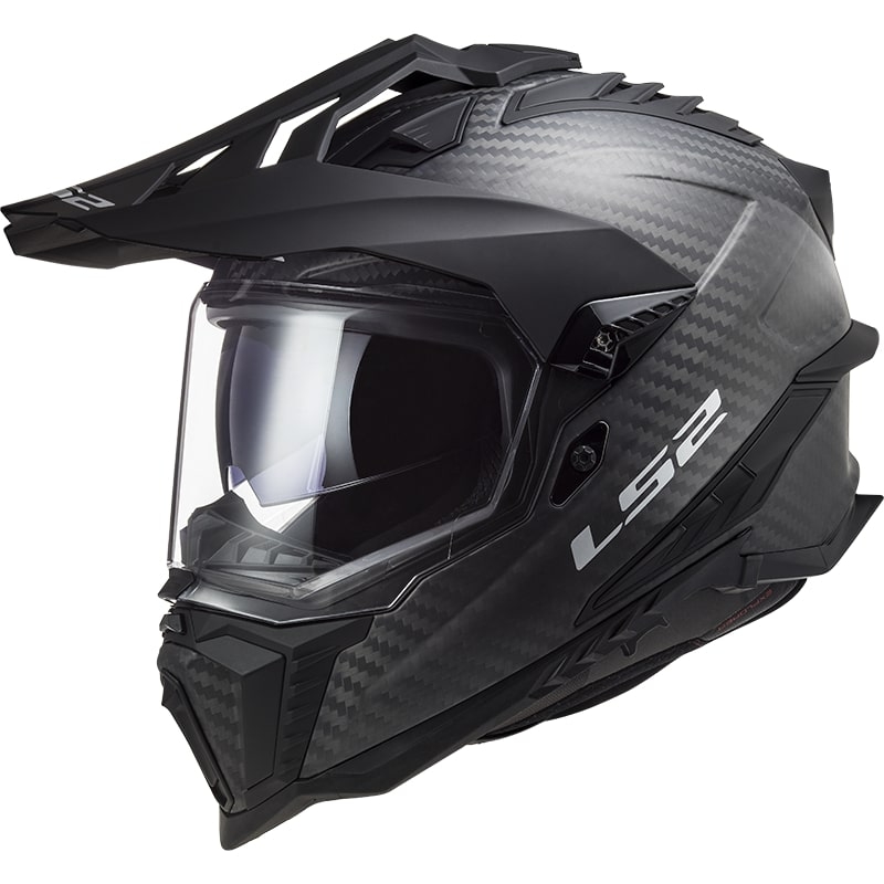 Enduro kypärä LS2 MX701 Explorer C Solid Carbon Musta Mattainen