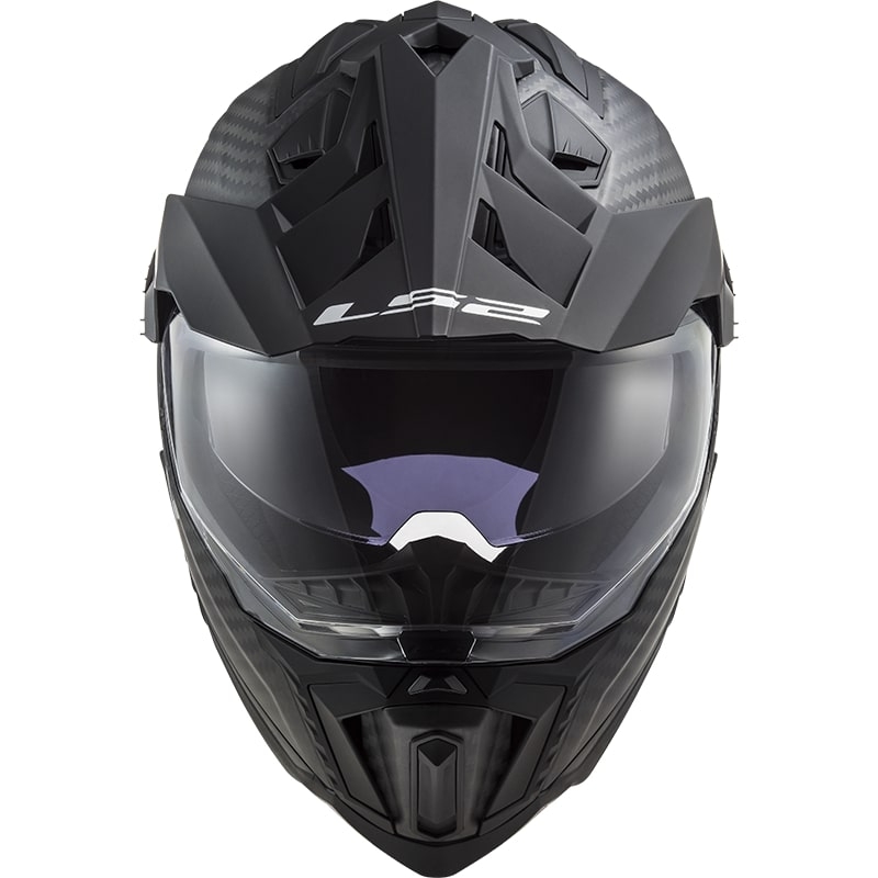 Enduro kypärä LS2 MX701 Explorer C Solid Carbon Musta Mattainen