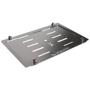 Ruostumattomasta teräksestä valmistettu alusta SK Custom -rekisterikilven alla alennusmyynti