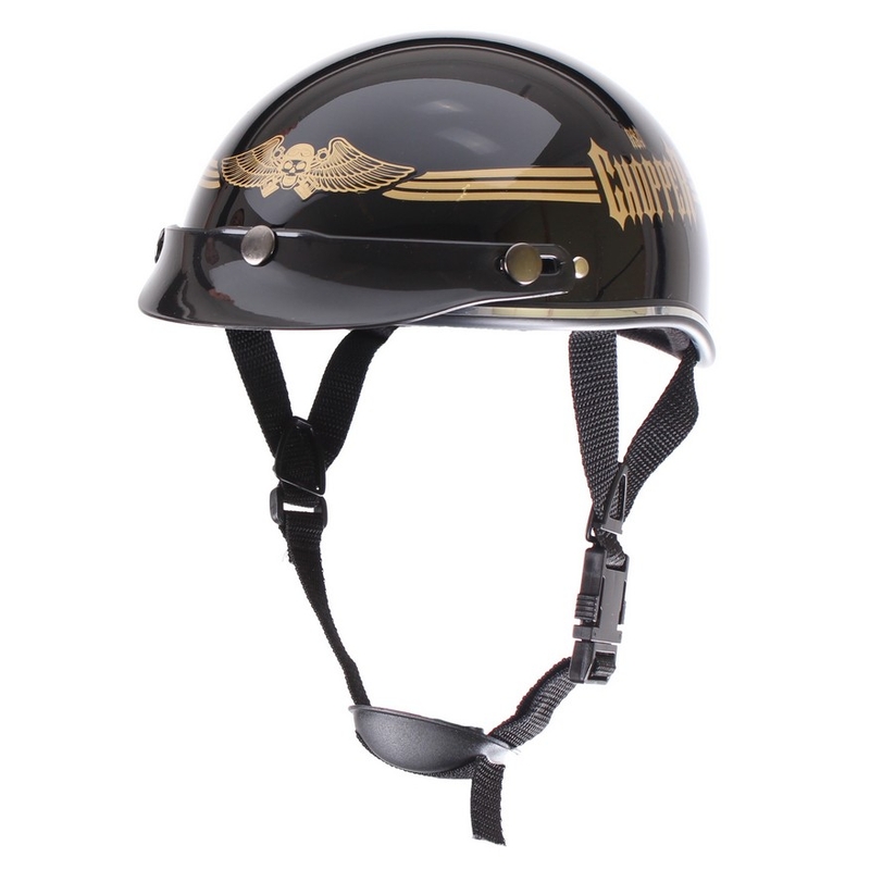 Moottoripyöräilykypärä braincap RSA Skull musta kiiltävä musta kiiltävä