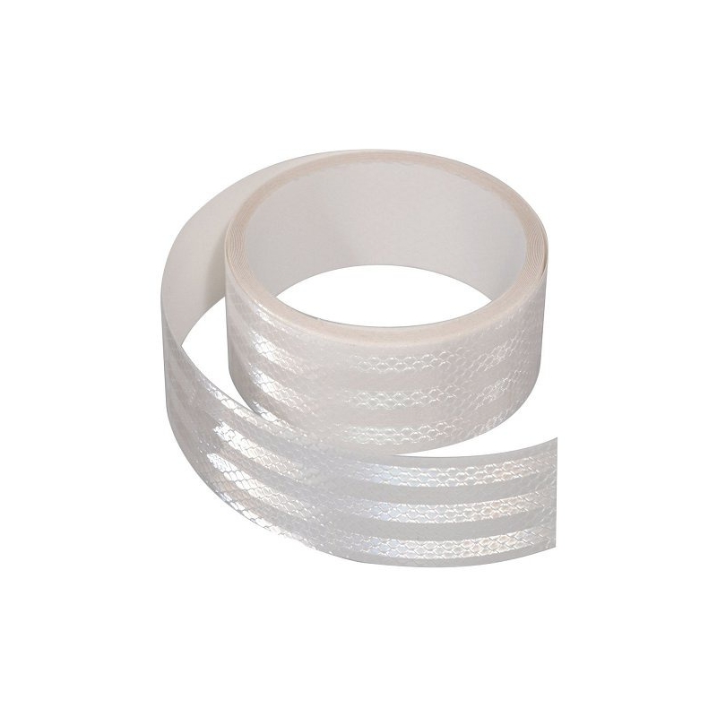 Samolepící páska reflexní 5m x 5cm bílá (role 5m)