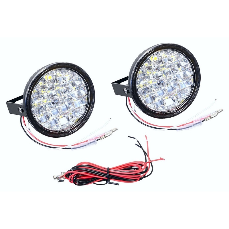 Světla denního svícení kulatá 18 LED/12V výprodej