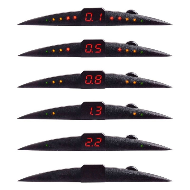 Pysäköintiavustin 4 anturia LED-näyttö