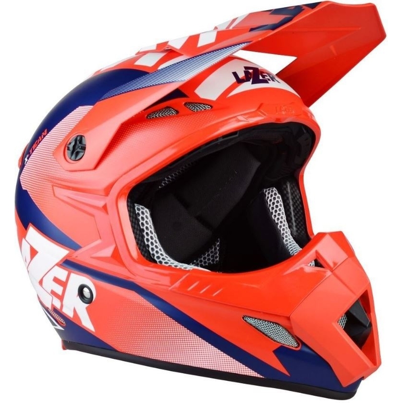 Motokrosová přilba Lazer MX8 X-Team Carbon červeno-modrá