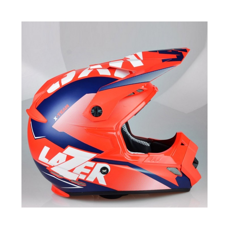 Motokrosová přilba Lazer MX8 X-Team Carbon červeno-modrá