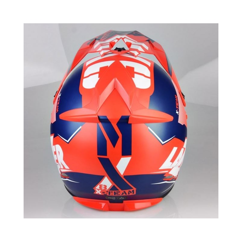 Motokrosová přilba Lazer MX8 X-Team Carbon červeno-modrá