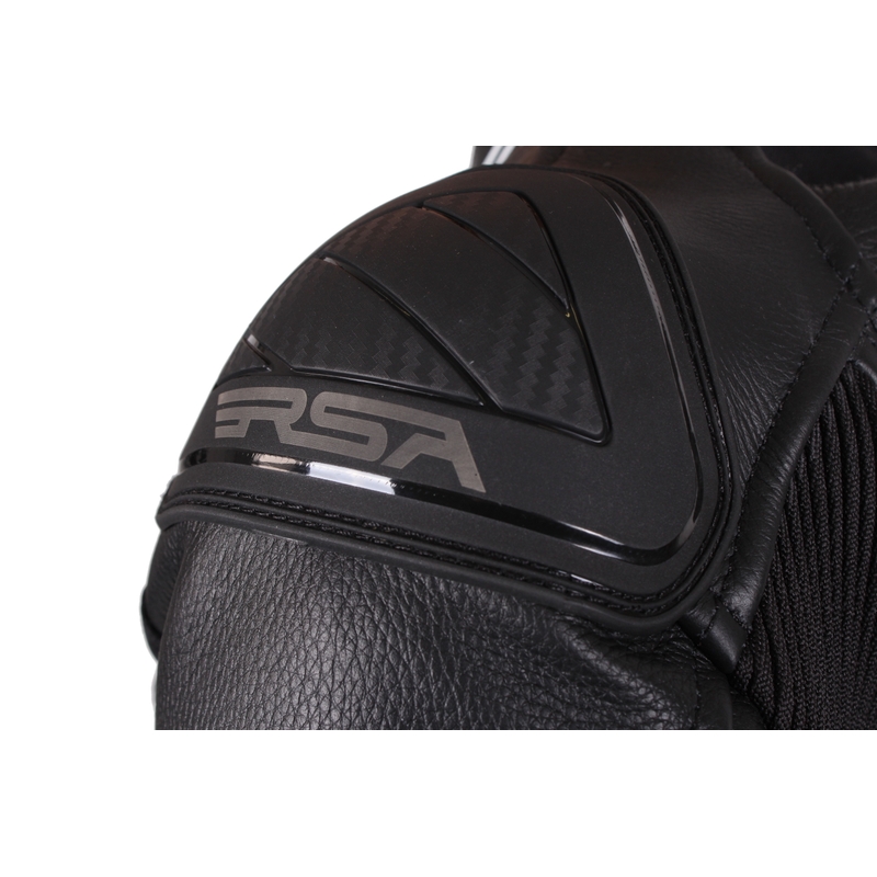Naisten RSA Virus Musta-valkoinen-keltainen moottoripyöräilyhaalari alennusmyynti