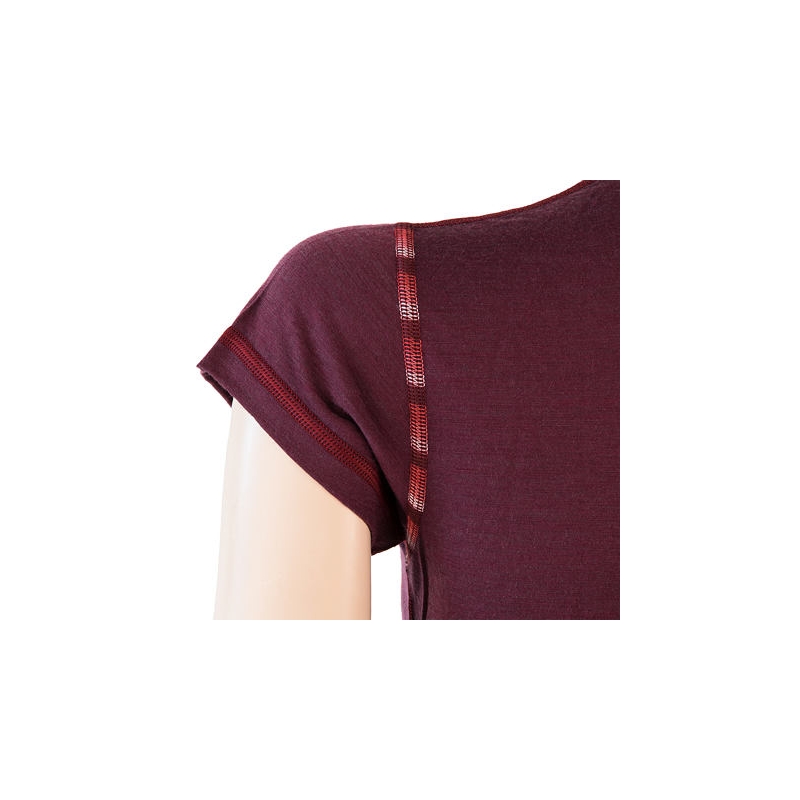 Dámské triko Sensor Merino Air vínové výprodej