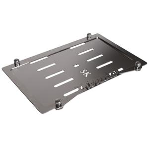 Ruostumattomasta teräksestä valmistettu tyyny SK-merkkikilven alla Intruder