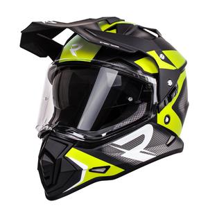 Enduro kypärä Street Racer Tracker musta-fluo keltainen