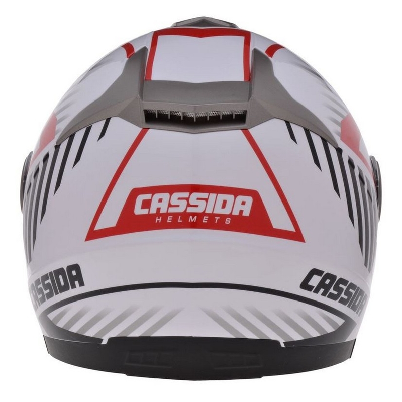 Přilba na motorku Cassida Magnum černo-bílo-červená