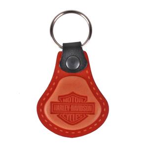 Nahkainen avaimenperä Harley Davidson oranssi