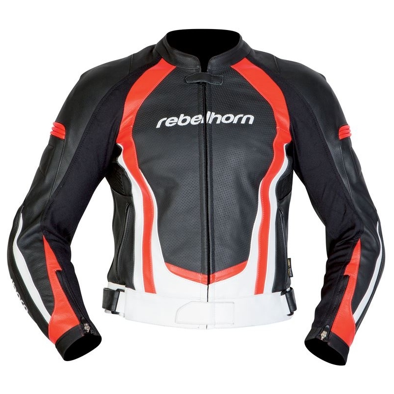 Bunda na motorku Rebelhorn Piston II černo/bílo/červená