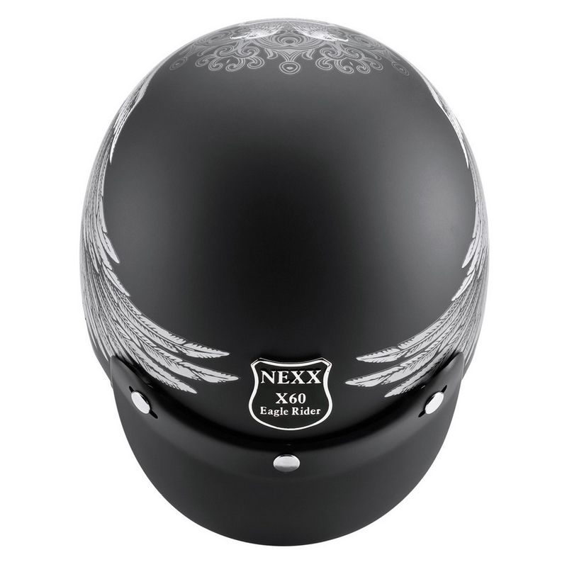 Otevřená přilba na moto Nexx X.60 Eagle Rider černo-stříbrná výprodej