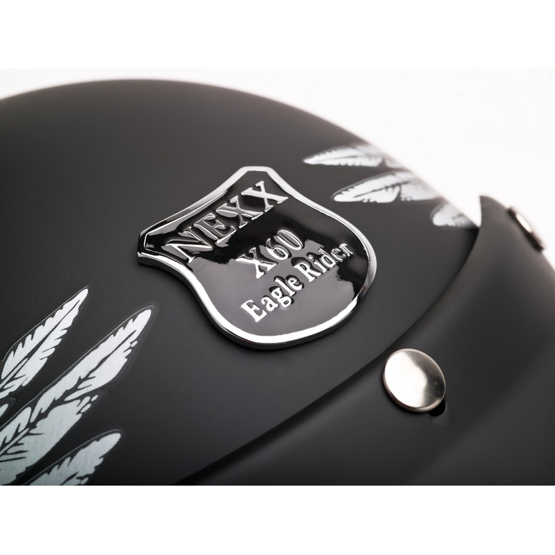 Otevřená přilba na moto Nexx X.60 Eagle Rider černo-stříbrná výprodej