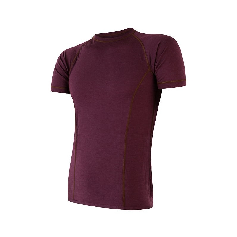 Pánské triko Sensor Merino Air vínové výprodej