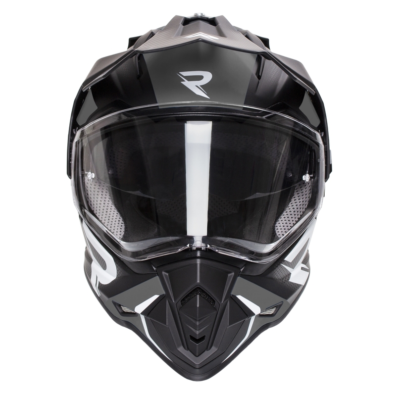 Enduro kypärä Street Racer Tracker musta-harmaa