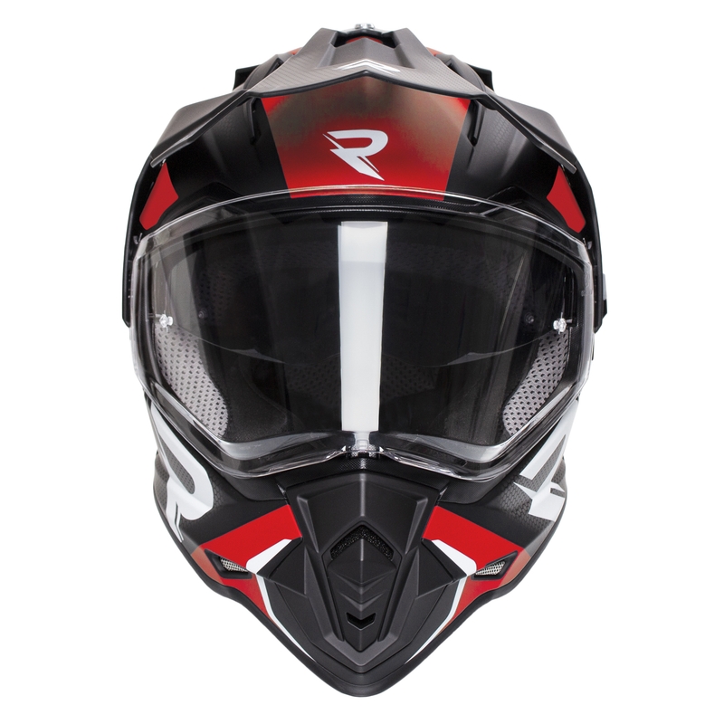 Enduro kypärä Street Racer Tracker musta-punainen