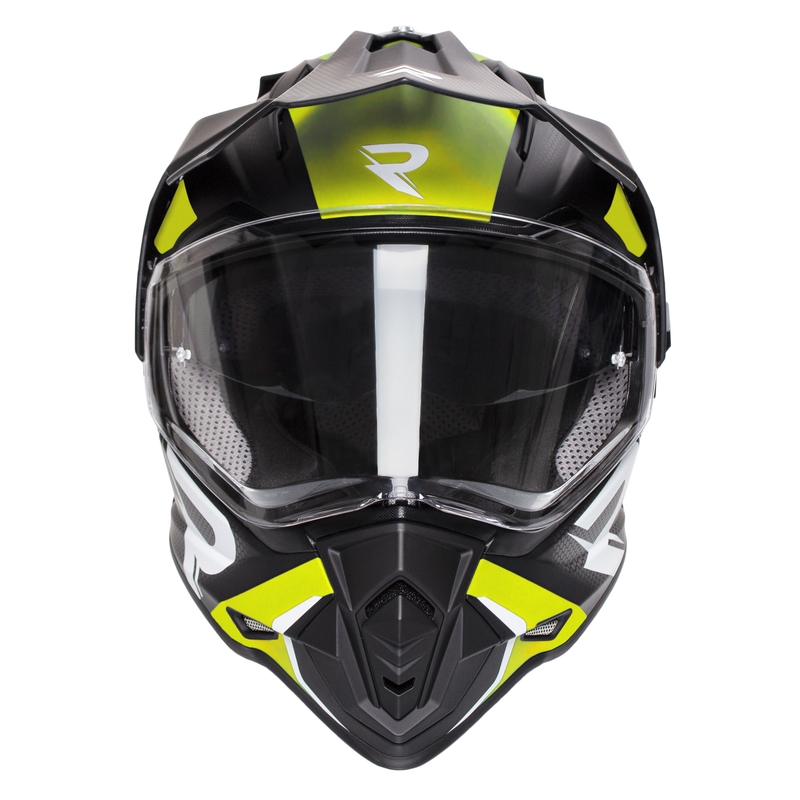 Enduro kypärä Street Racer Tracker musta-fluo keltainen