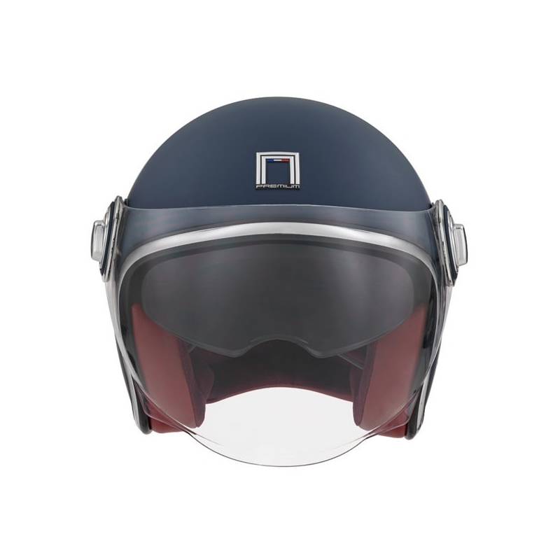 Avoin moottoripyöräilykypärä NOX PREMIUM Heritage sininen