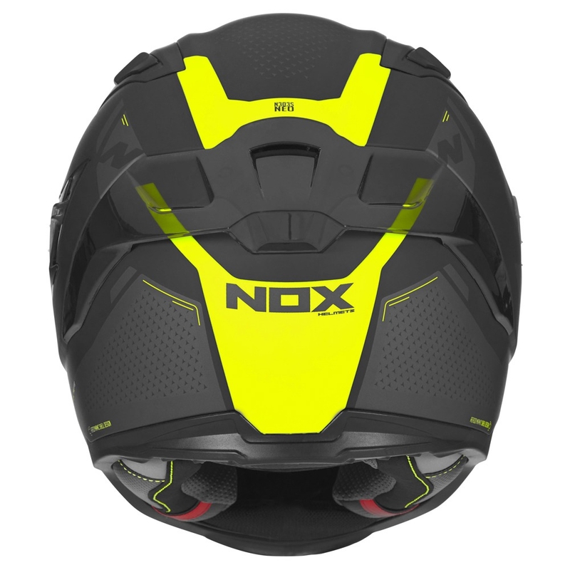 Integrální přilba na motorku NOX N303-S Neo černo-fluo žlutá