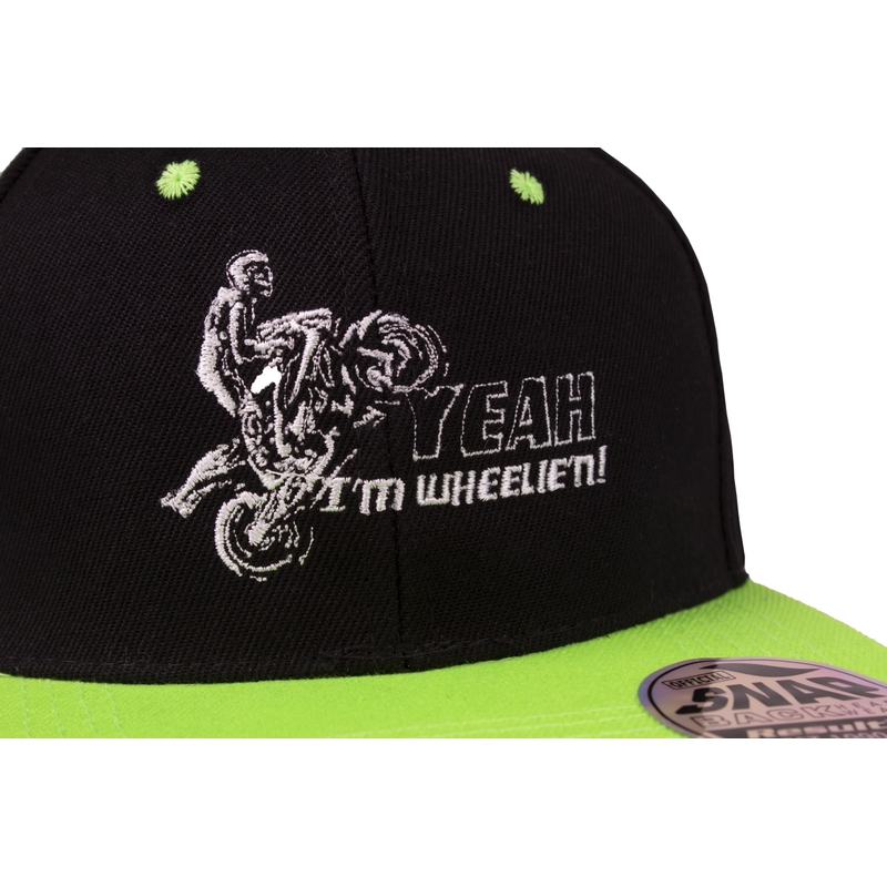 Wheelie cap mustavihreä alennusmyynti