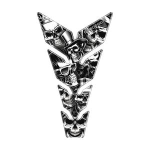 Polttoainesäiliö tarra tulosta - Max Skulls1