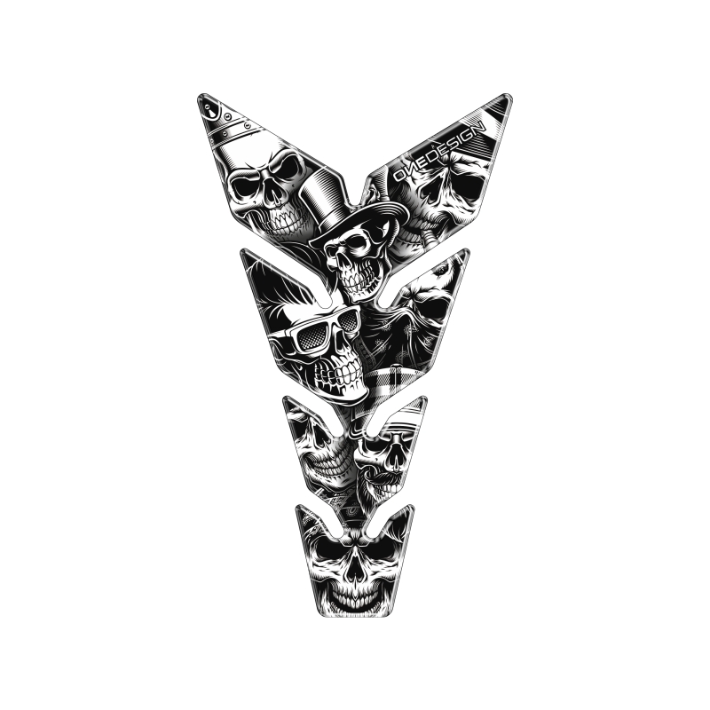 Polttoainesäiliö tarra tulosta - Max Skulls1