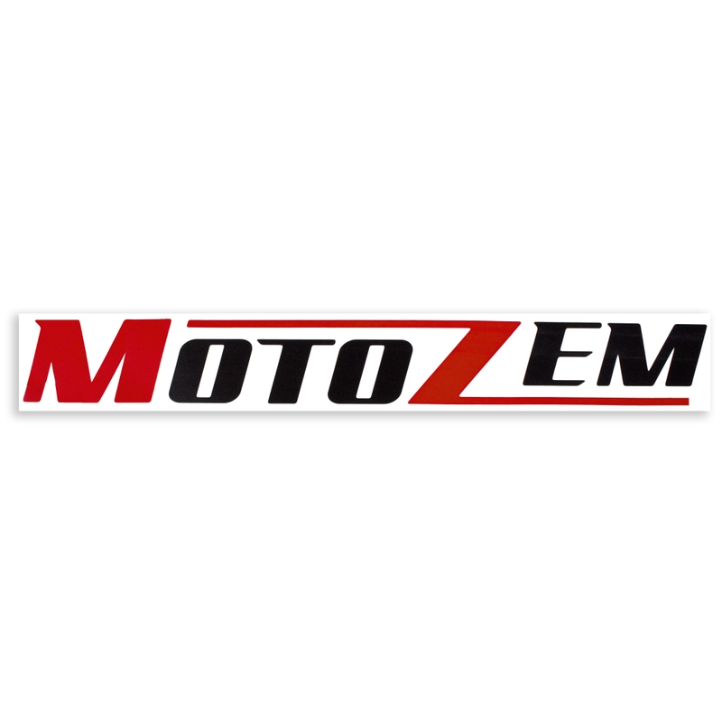 MotoZem logo tarra musta