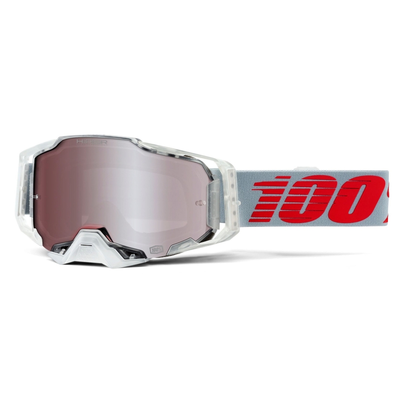 Motocross-lasit 100% ARMEGA X-Ray-Hiper hopea plexi