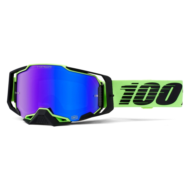 Motocross lasit 100% ARMEGA Uruma Hiper sininen pleksi