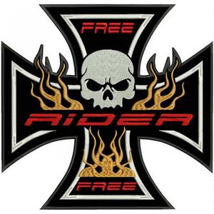 Patch Cross oranssi - suuri