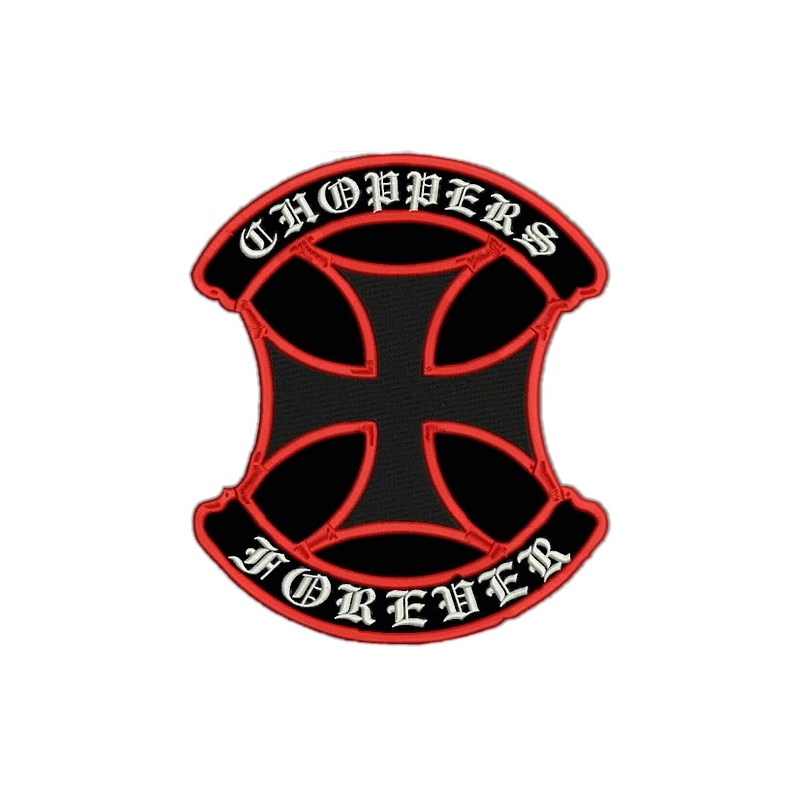 Patch Choppers kilpi punainen