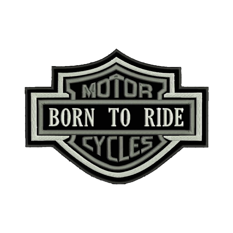 Patch Motor Cycles harmaa - suuri