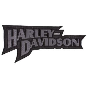 Laastari Harley Davidson kaiverrus harmaa - suuri