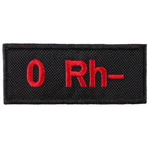 Laastari, jonka veriryhmä on 0 Rh-