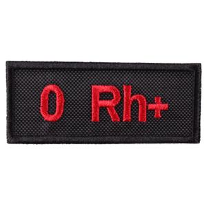 Laastari, jonka veriryhmä on 0 Rh+