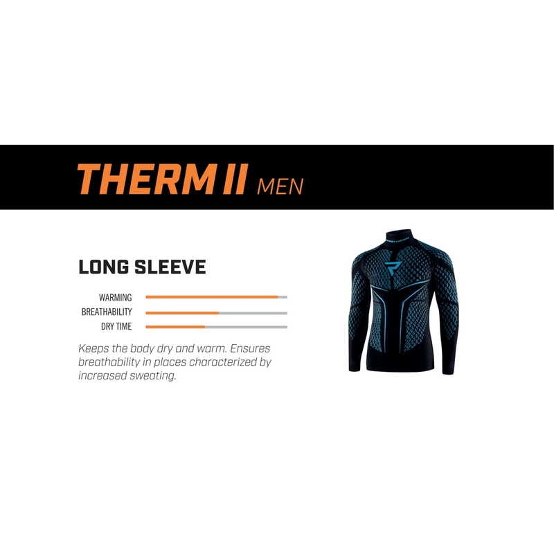 Lämpöpaita Rebelhorn Therm II musta-sininen