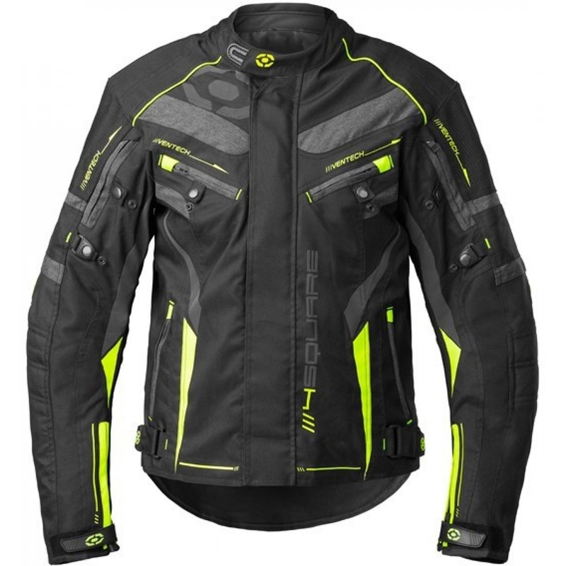 Bunda na motorku 4SQUARE Roadster Dual černo-fluo žlutá
