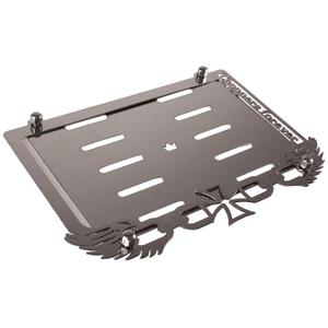 Ruostumattomasta teräksestä valmistettu tyyny CZ-merkkikilven alla Silver Wings