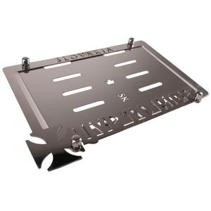 Ruostumattomasta teräksestä valmistettu suojus SK-merkkikilven alla Live To Ride Slovakia alennusmyynti