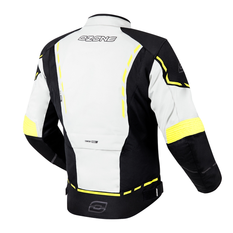 Moto-takki Ozone Jet II harmaa-musta-fluokokeltainen alennusmyynti