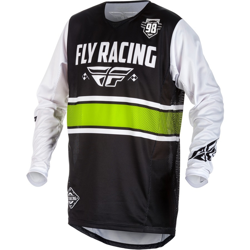 Motokrosový dres FLY Racing Kinetic ERA 2018 - USA bílo-černý