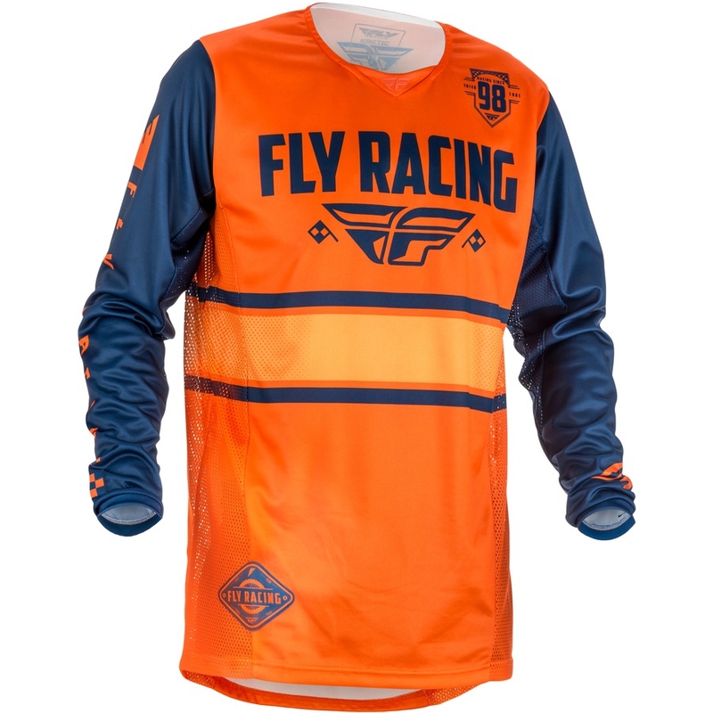 Motokrosový dres FLY Racing Kinetic ERA 2018 - USA oranžovo-modrý