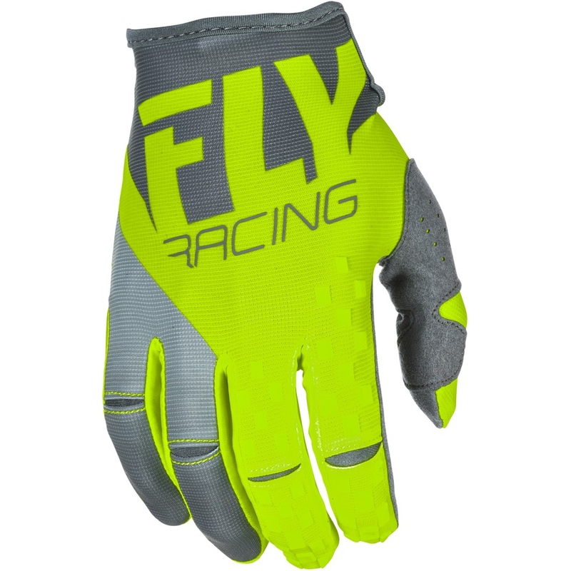 Motokrosové rukavice FLY Racing Kinetic 2018 - USA šedo-fluo žluté