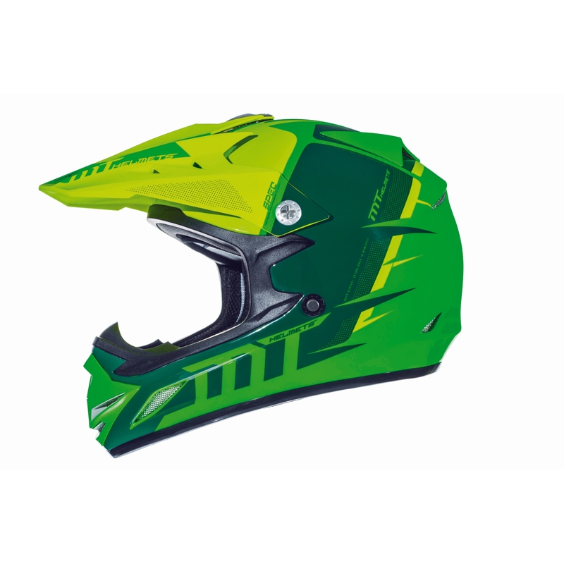 Dětská motokrosová přilba na motorku MT MX-2 Spec fluo zeleno-žlutá