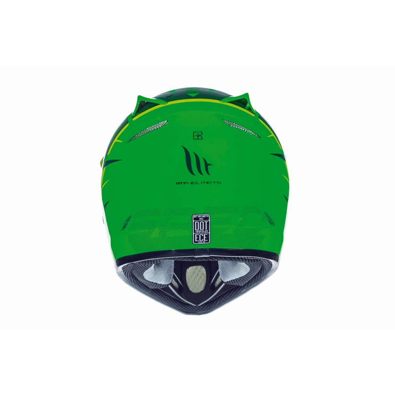 Dětská motokrosová přilba na motorku MT MX-2 Spec fluo zeleno-žlutá