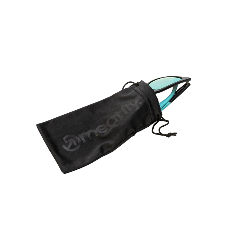 Meatfly Clutch 2 musta-turkoosit aurinkolasit
